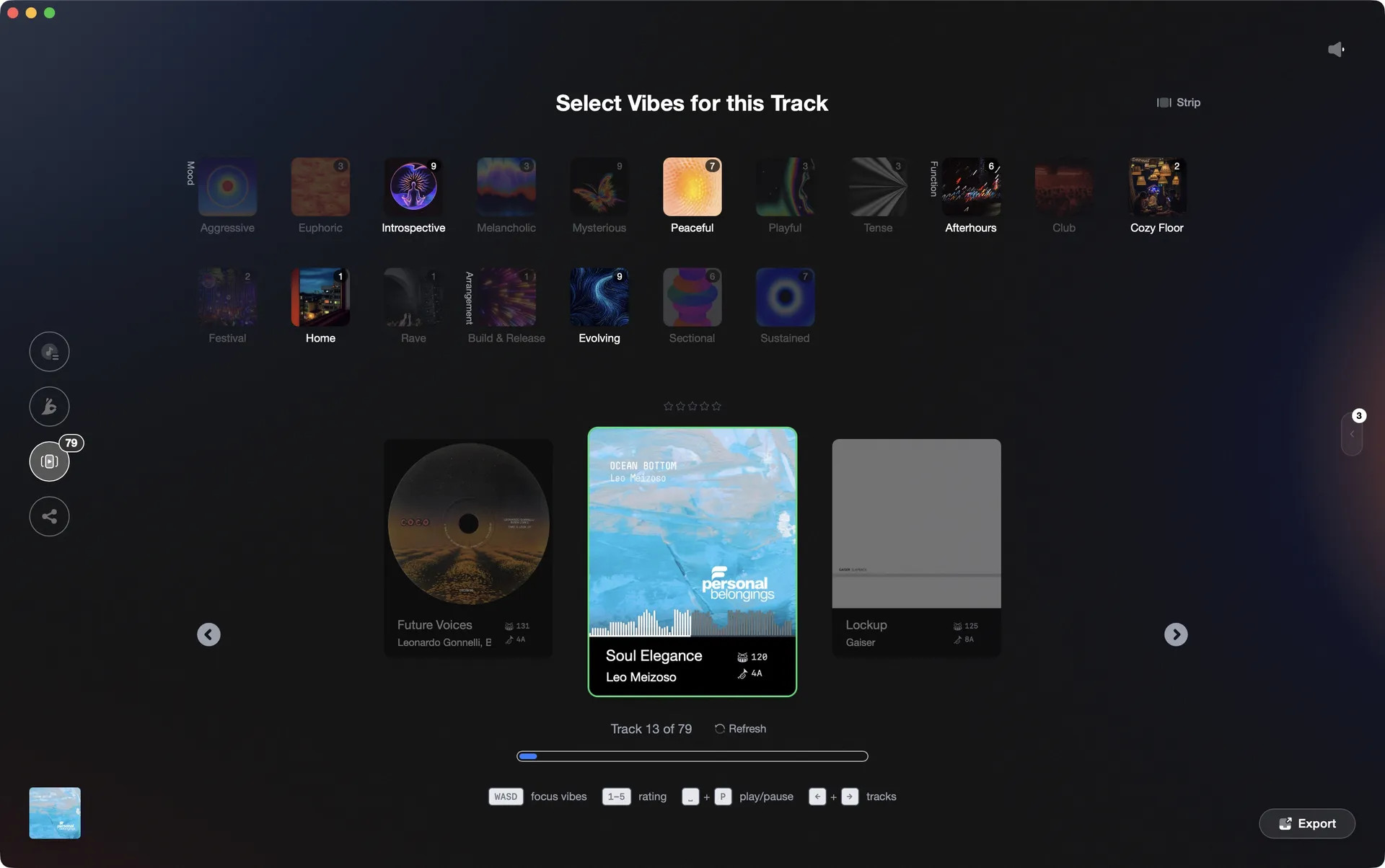 Sort your tracks